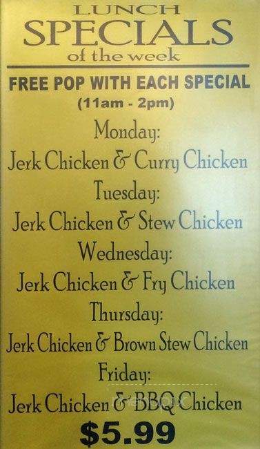 Wraps & Jerk - Toronto, ON menu_pic
