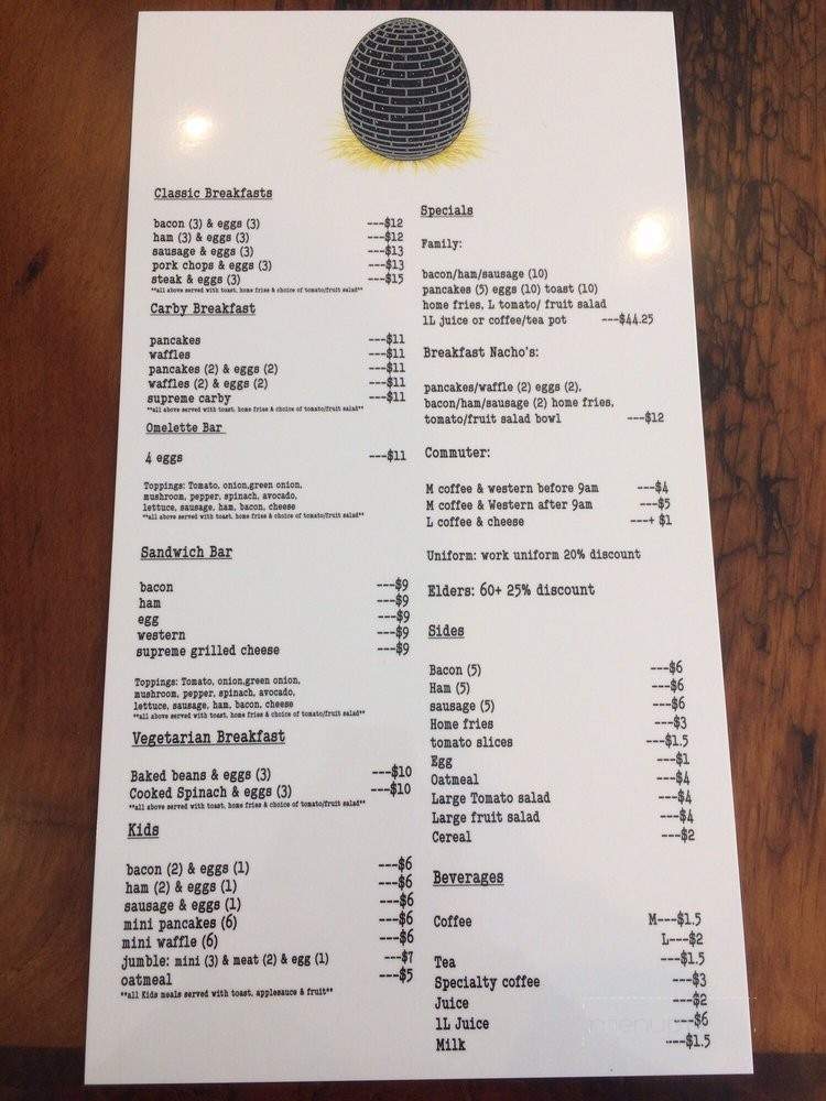 Brick Farm Breakfast - Toronto, ON menu_pic