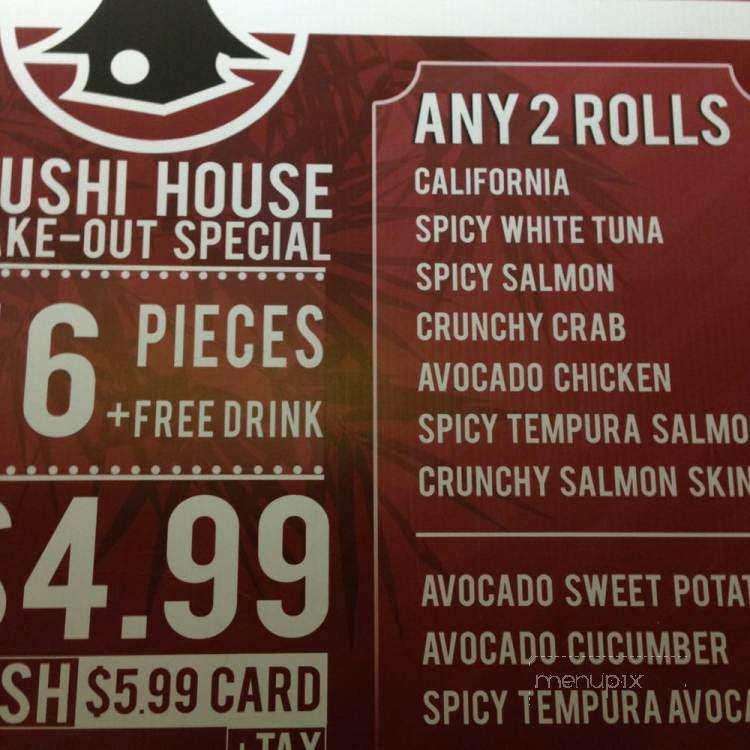 Sushi House - Toronto, ON menu_pic