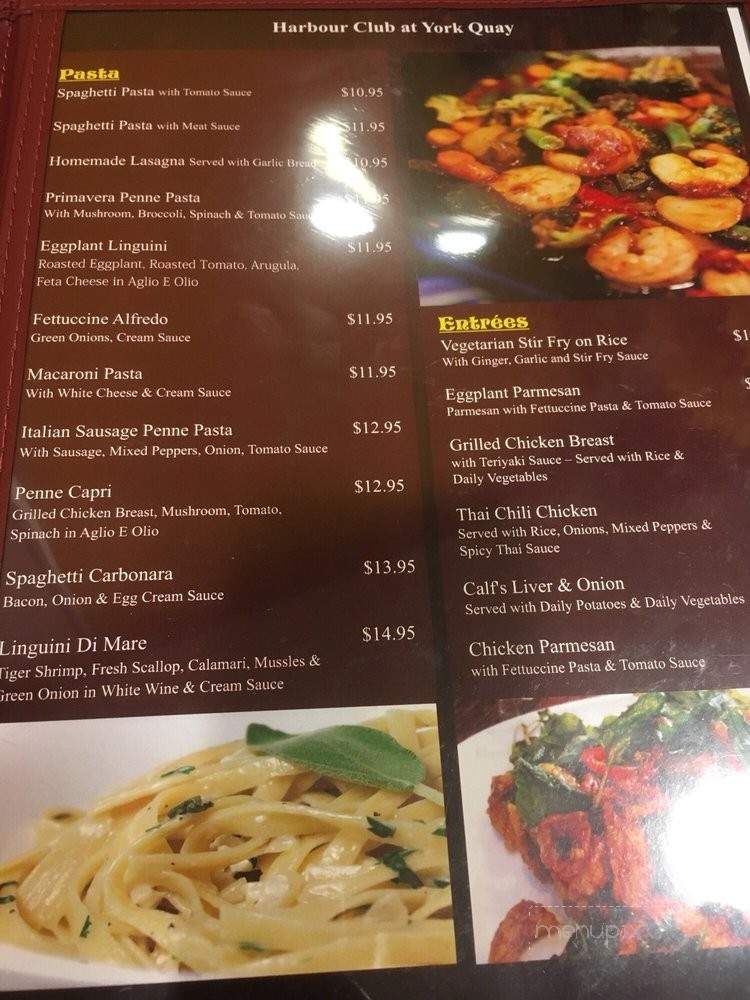 Harbour Club - Toronto, ON menu_pic