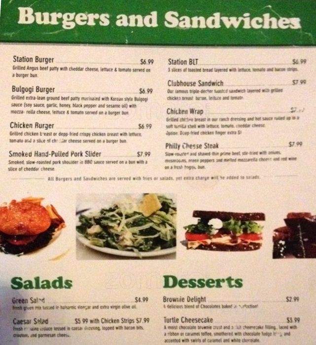 The Beer Station - Toronto, ON menu_pic