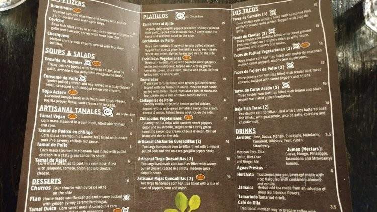Pancho y Emiliano - Toronto, ON menu_pic
