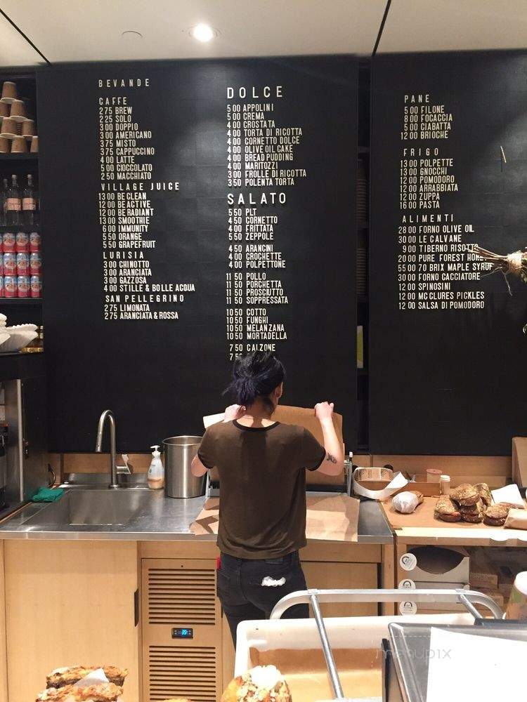 Forno Cultura - Toronto, ON menu_pic