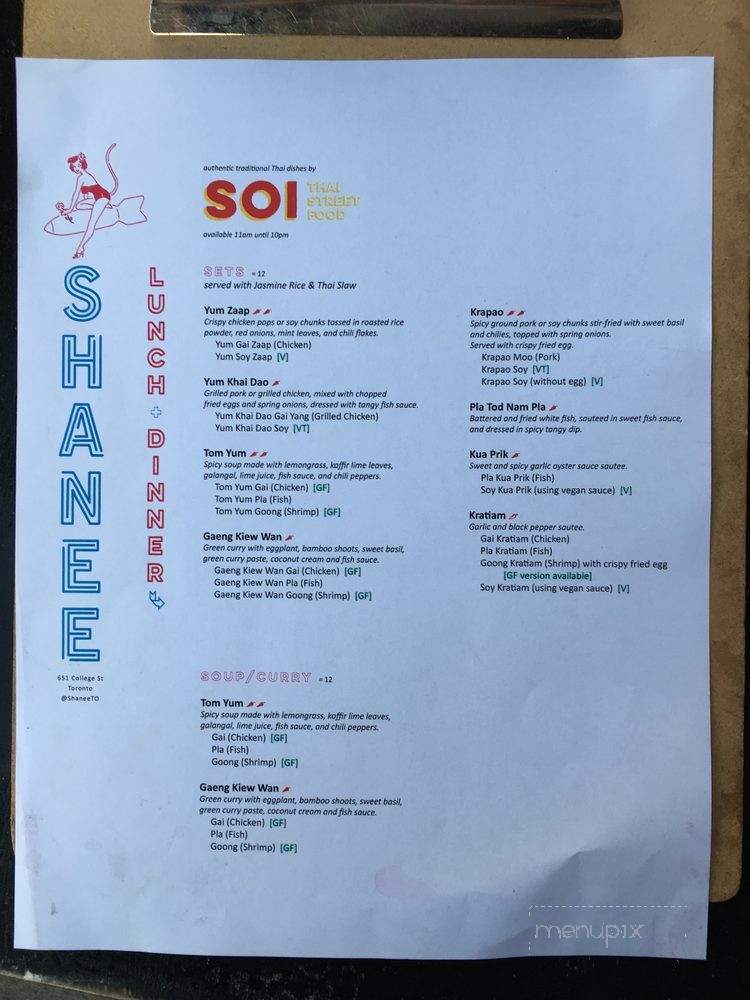 Shanee - Toronto, ON menu_pic