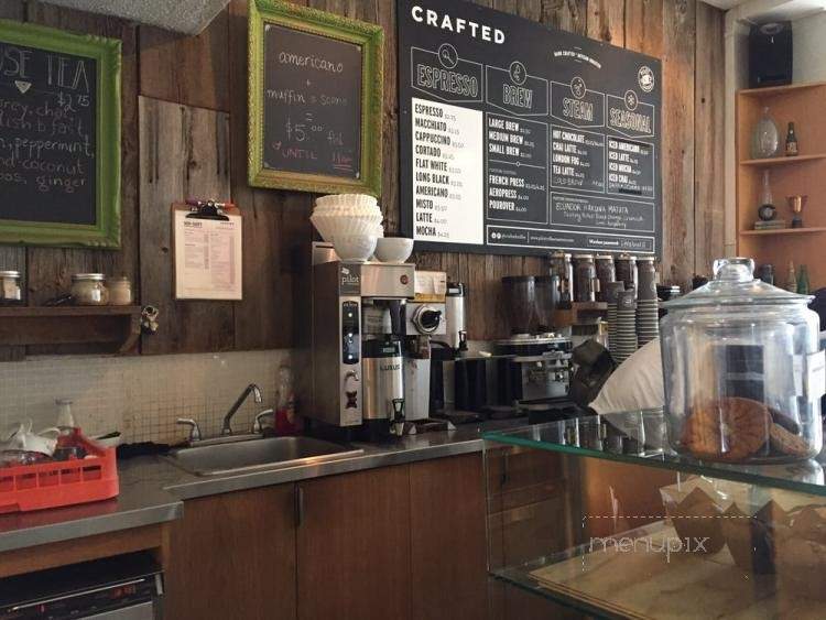 Crafted Coffee - Toronto, ON menu_pic