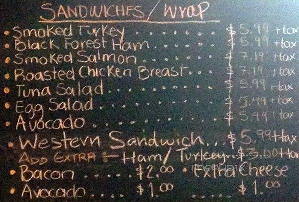 Liberty Village Market & Cafe - Toronto, ON menu_pic