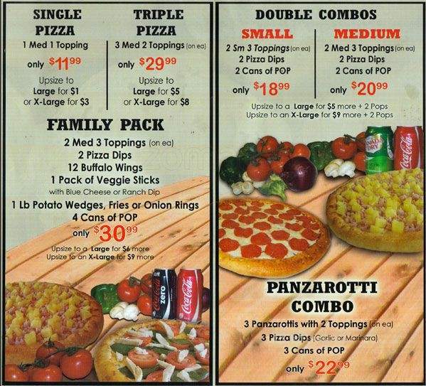 Pizza Maple - Toronto, ON menu_pic