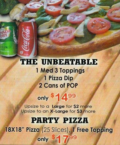 Pizza Maple - Toronto, ON menu_pic