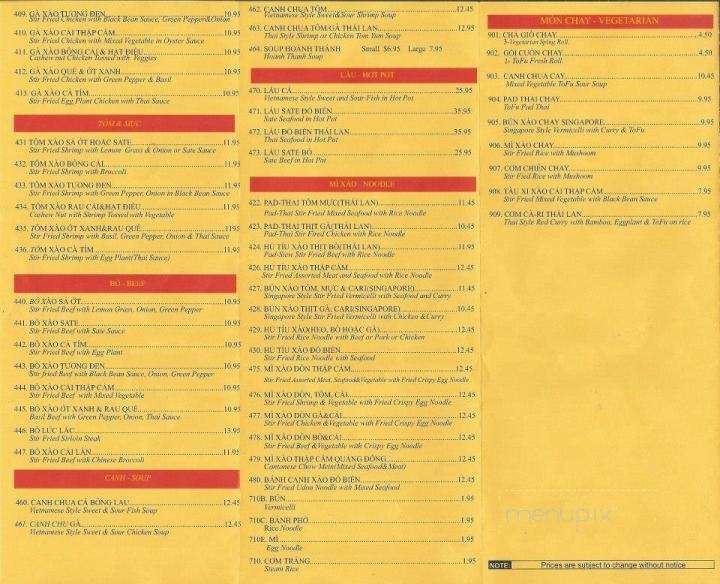 Golden Turtle Restaurant - Kitchener, ON menu_pic