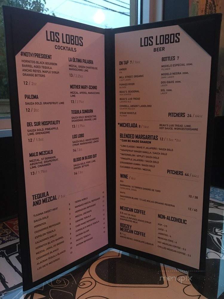 Los Lobos - London, ON menu_pic