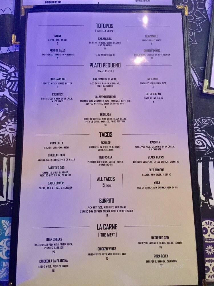 Los Lobos - London, ON menu_pic