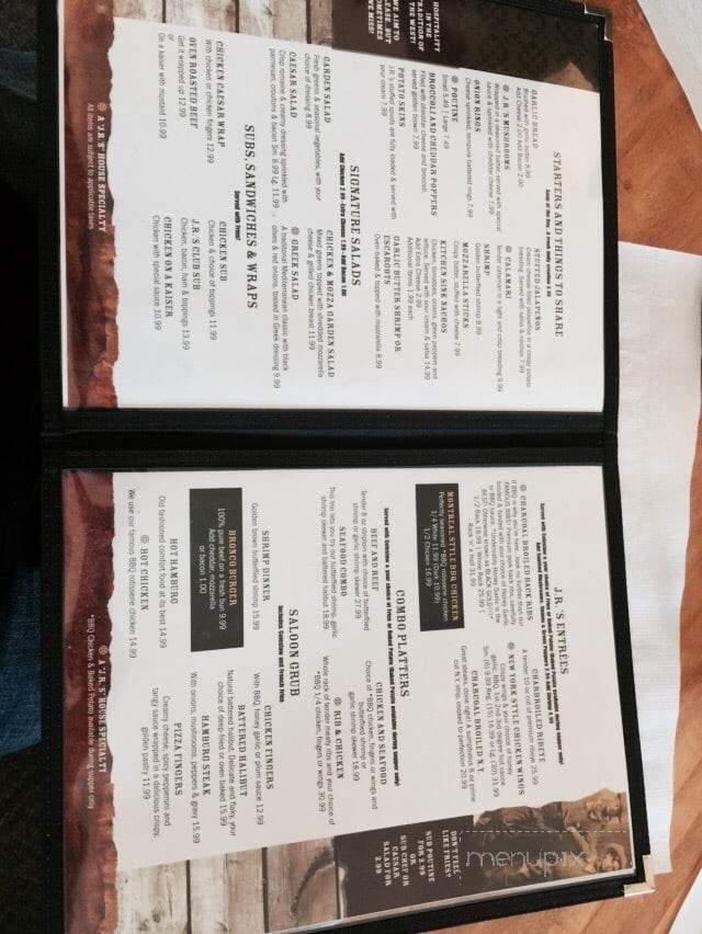 JR BBQ Restaurant - Cochrane, ON menu_pic