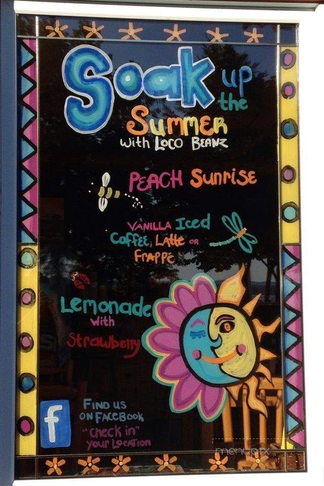 Loco Beanz - Little Current, ON menu_pic