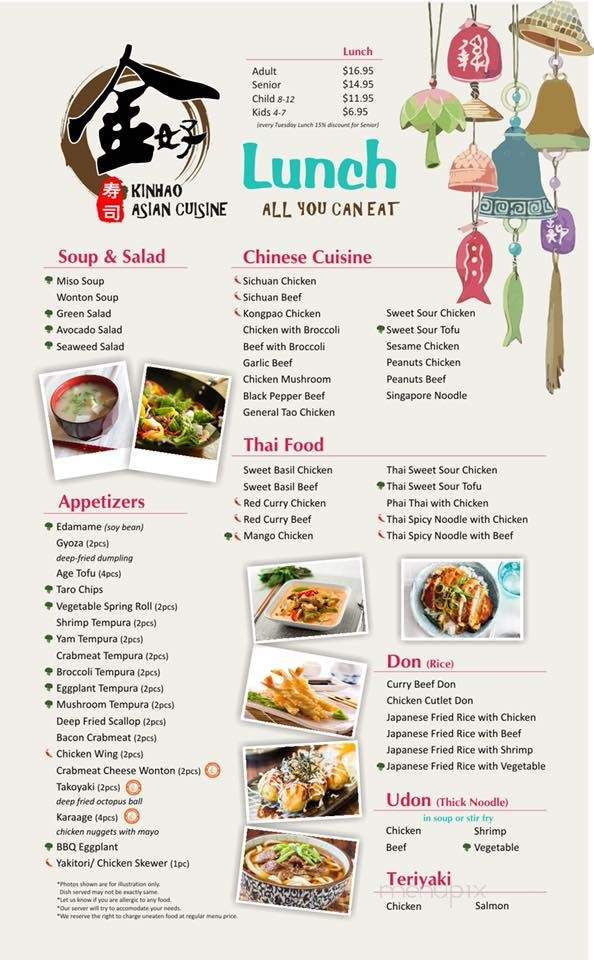 Kinhao Sushi - Sudbury, ON menu_pic