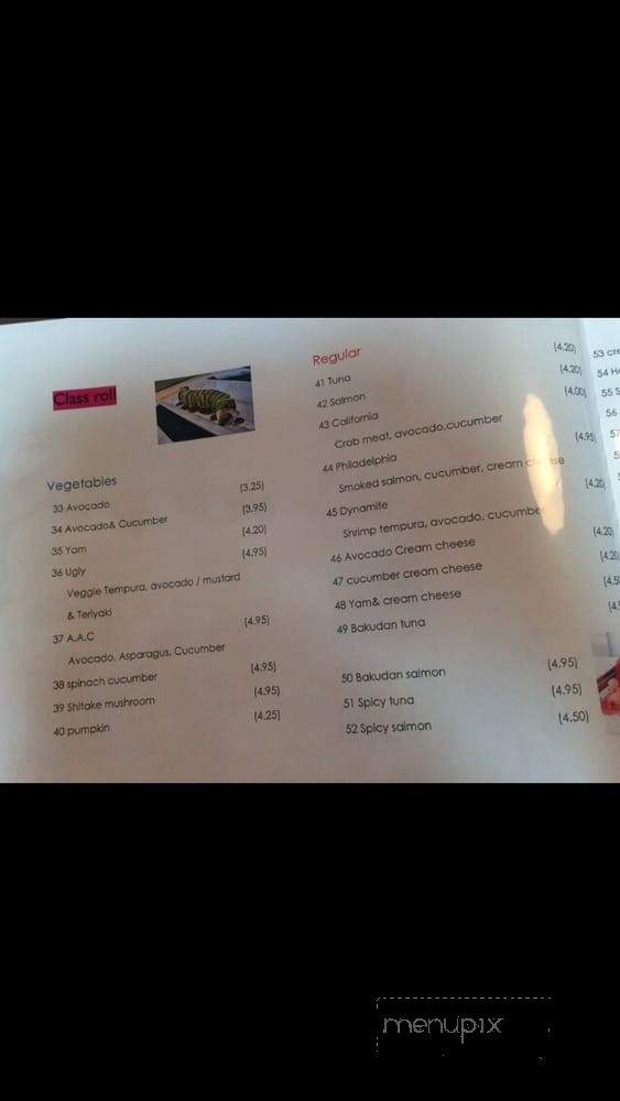 Sushiholic - Winnipeg, MB menu_pic
