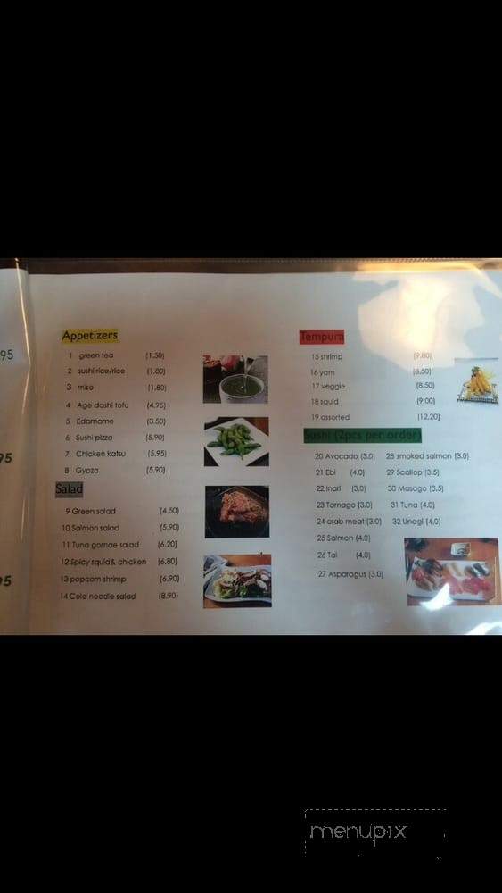 Sushiholic - Winnipeg, MB menu_pic