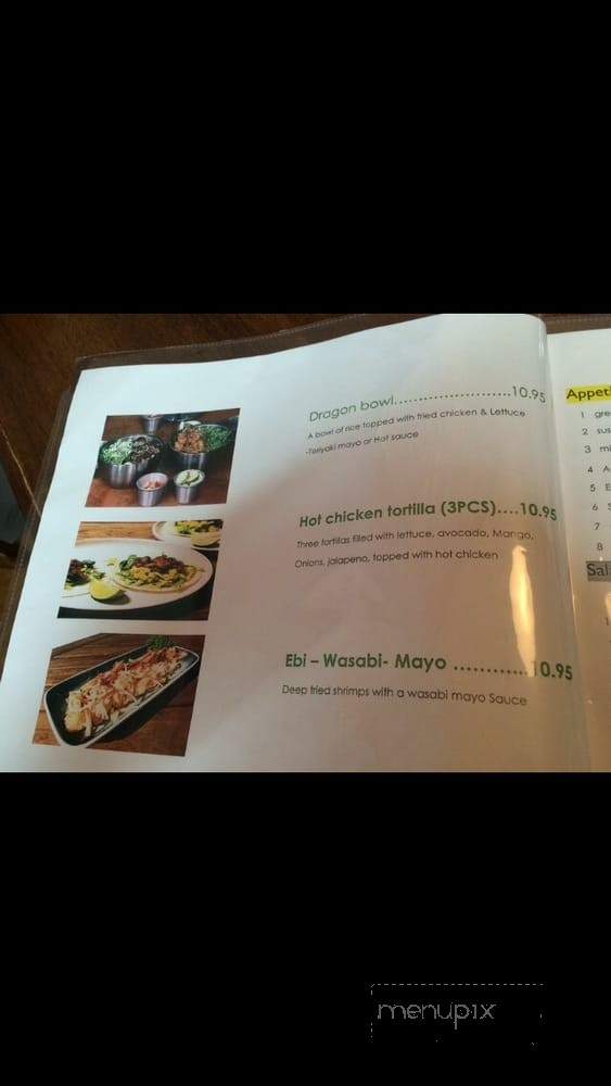 Sushiholic - Winnipeg, MB menu_pic