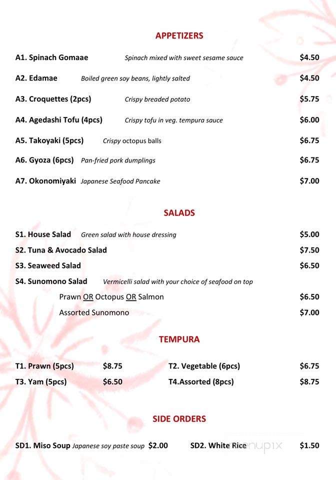 Sakura Sushi - Regina, SK menu_pic