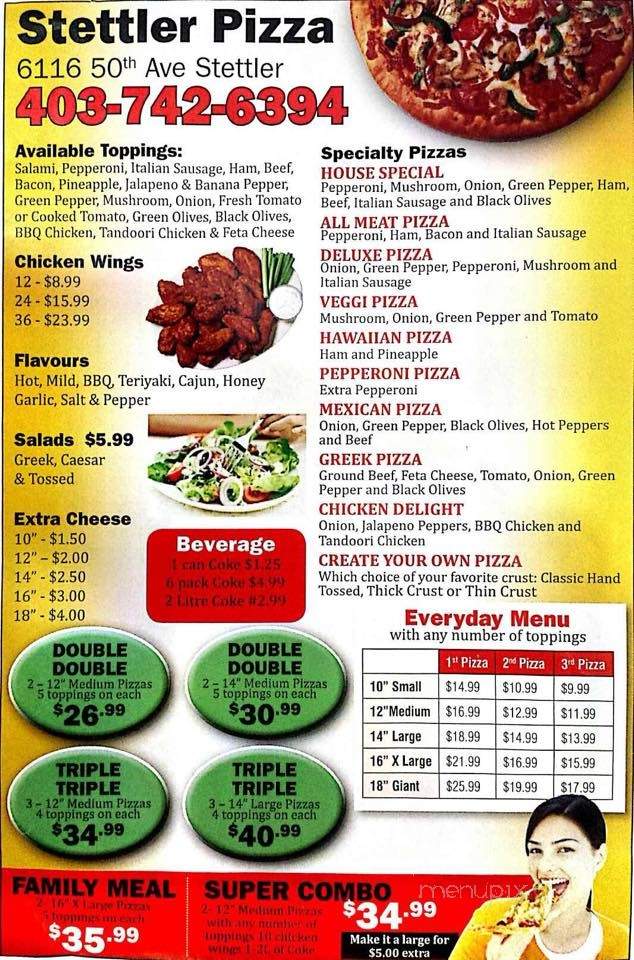 Stettler Pizza - Stettler, AB menu_pic