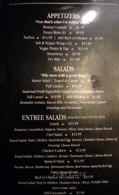 Carvella Cafe - Benalto, AB menu_pic