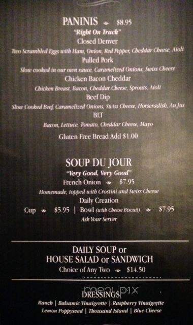 Carvella Cafe - Benalto, AB menu_pic