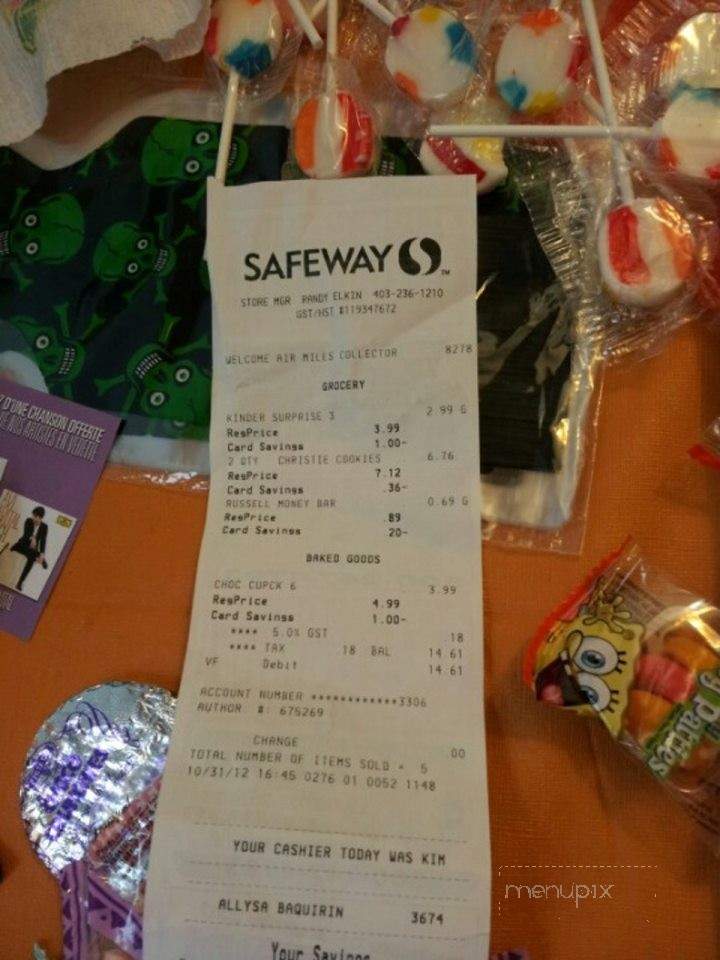Safeway Food & Drug - Calgary, AB menu_pic