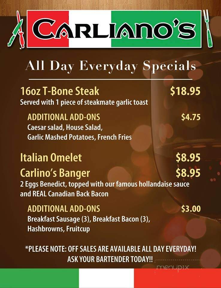 Carlianos - Calgary, AB menu_pic