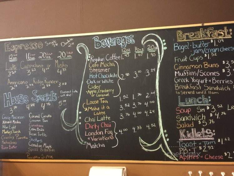 Pebble Ridge Coffee House - Rocky Mountain House, AB menu_pic