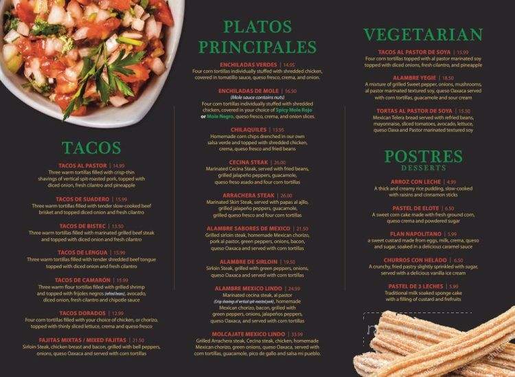 Mexico Lindo Tacos & Grill - Sherwood Park, AB menu_pic