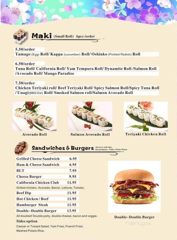 Kita North - Peace River, AB menu_pic