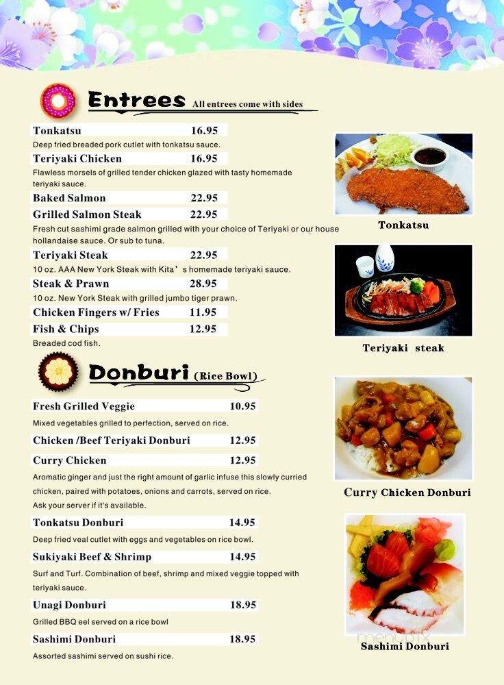 Kita North - Peace River, AB menu_pic
