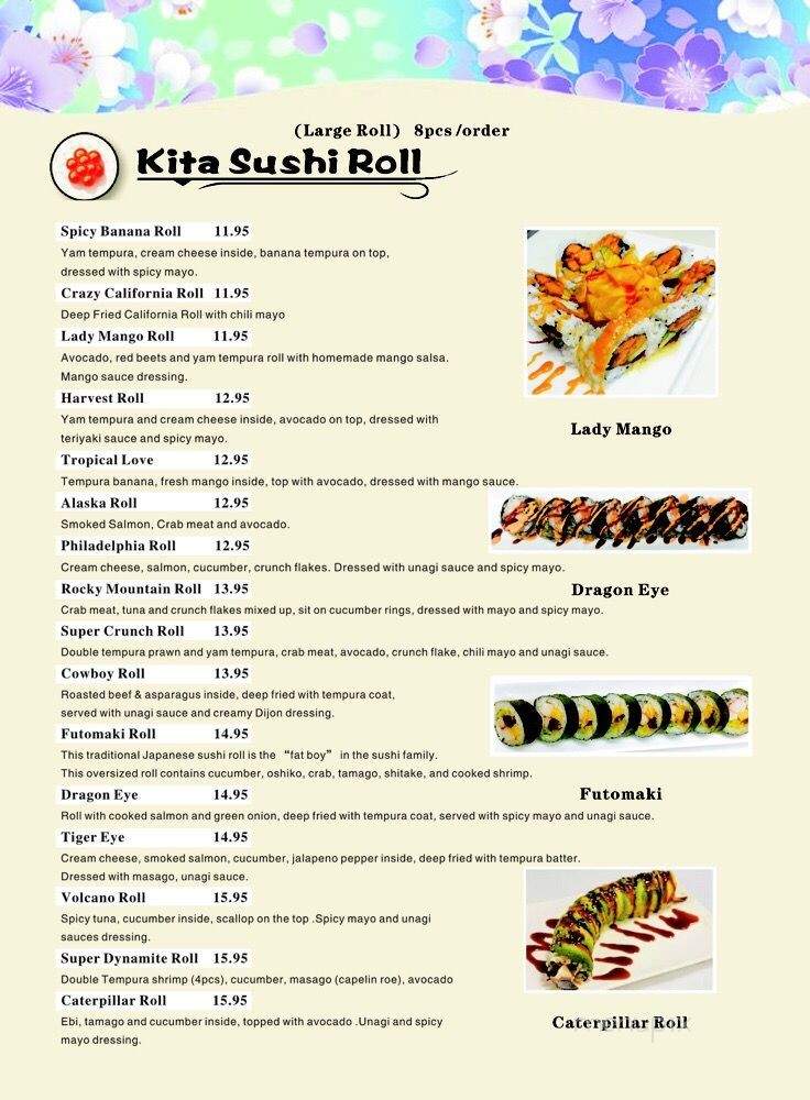 Kita North - Peace River, AB menu_pic