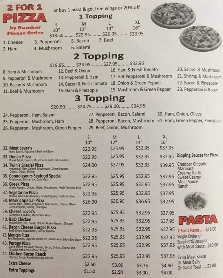 Burger Baron - Wainwright, AB menu_pic