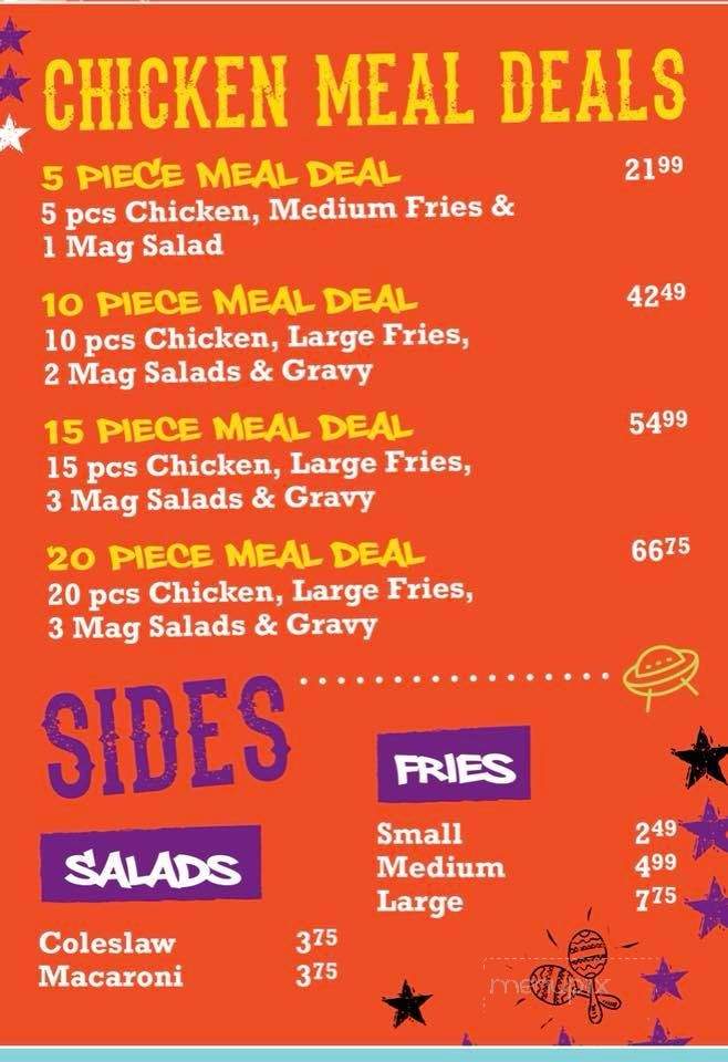 Mag's99 Fried Chicken And Mexican Cantina - Port Alberni, BC menu_pic