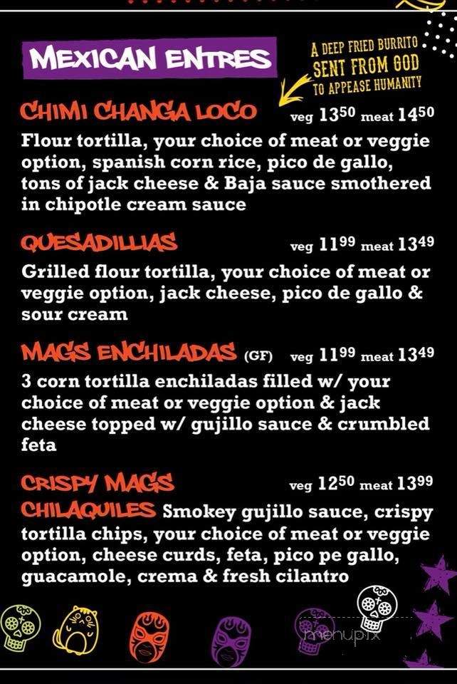 Mag's99 Fried Chicken And Mexican Cantina - Port Alberni, BC menu_pic