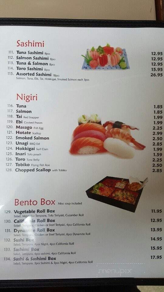 Sushi Kuni - Chemainus, BC menu_pic