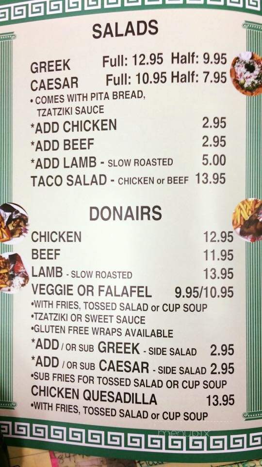 Olive Tree Medatranian Grill - Fort St. John, BC menu_pic
