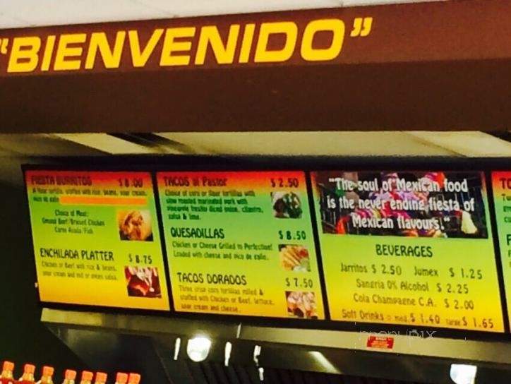Latin Fiesta - Kelowna, BC menu_pic