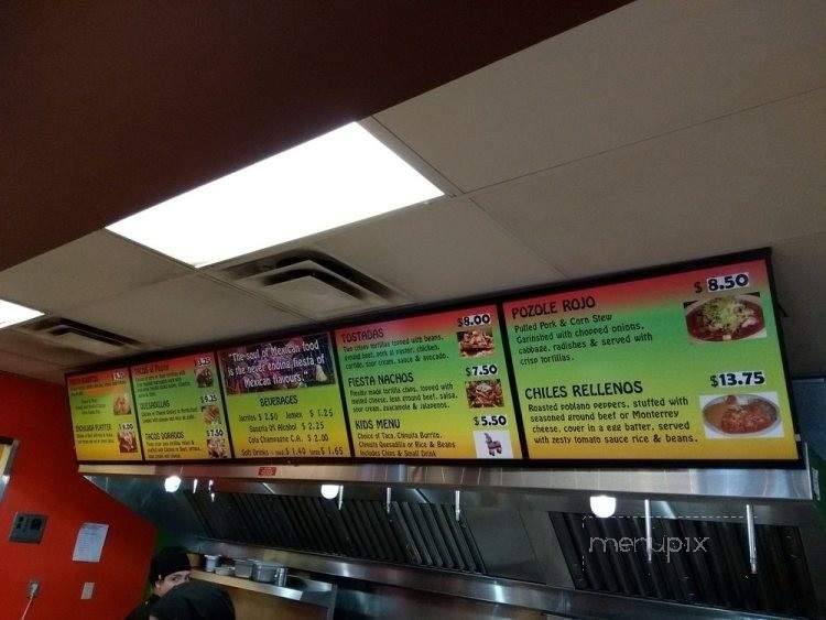 Latin Fiesta - Kelowna, BC menu_pic