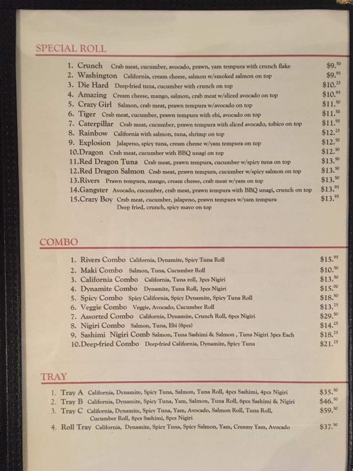 Rivers Restaurant - Chilliwack, BC menu_pic