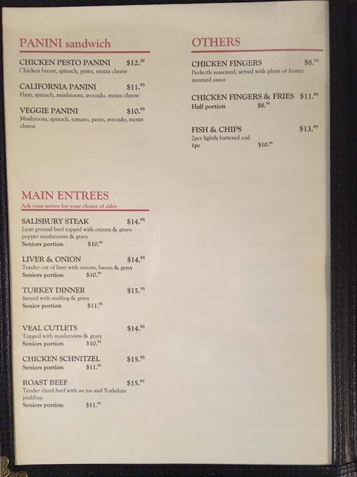 Rivers Restaurant - Chilliwack, BC menu_pic