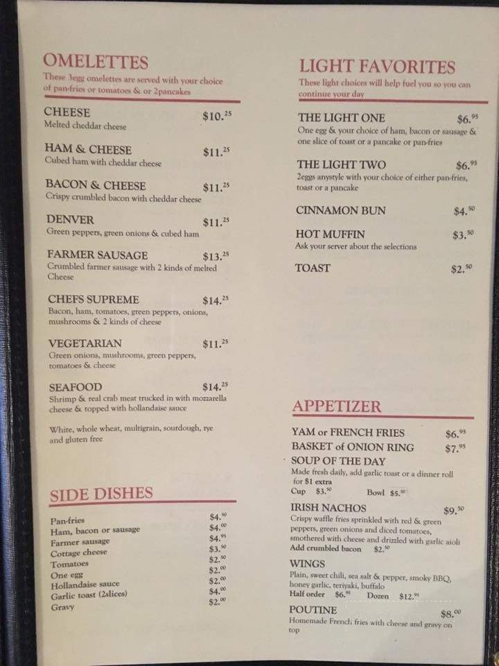 Rivers Restaurant - Chilliwack, BC menu_pic