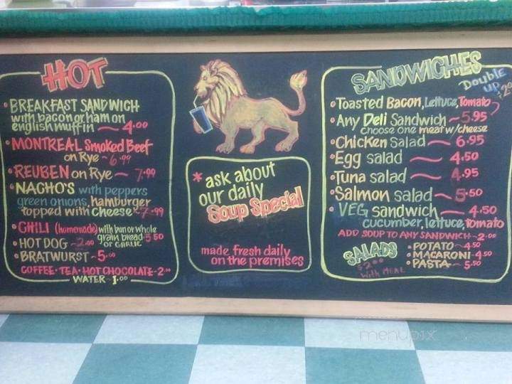 Brogan's Kalma Family Deli - Langley, BC menu_pic