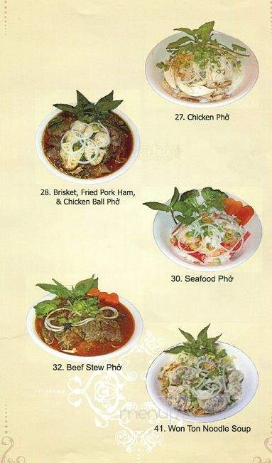 Pho Toan Thang - Port Coquitlam, BC menu_pic