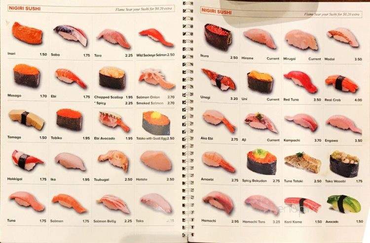 Mika Sushi - Coquitlam, BC menu_pic