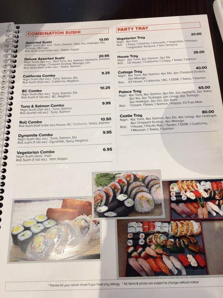 Mika Sushi - Coquitlam, BC menu_pic