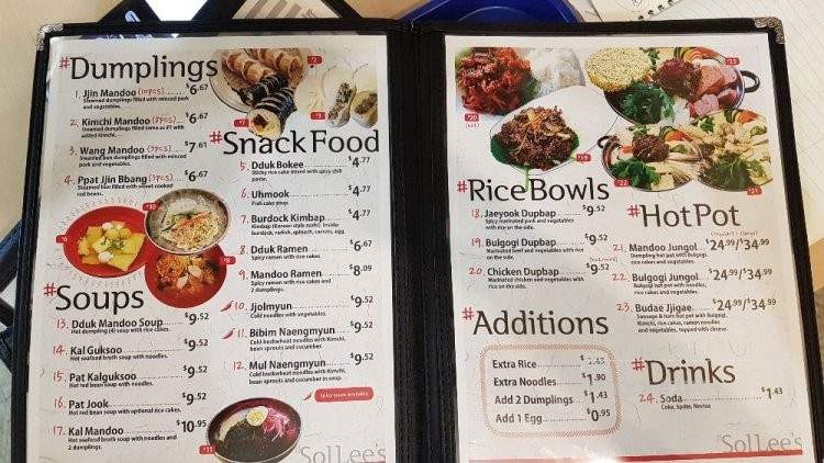 Sol's Snack Bar - Coquitlam, BC menu_pic