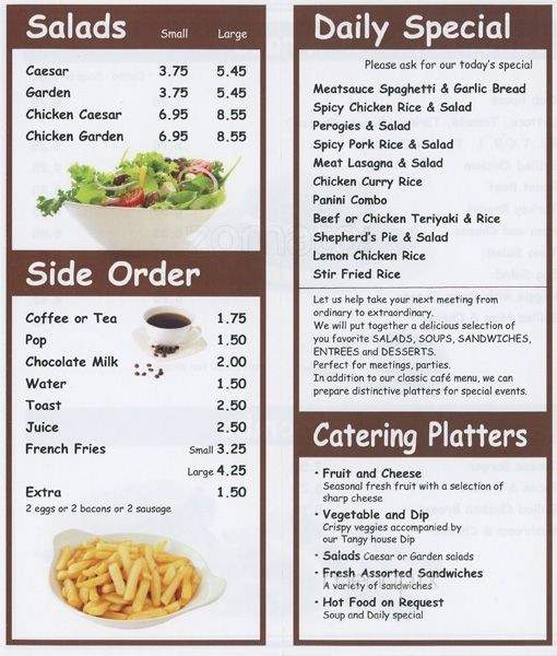 Kims' Cafe - Coquitlam, BC menu_pic