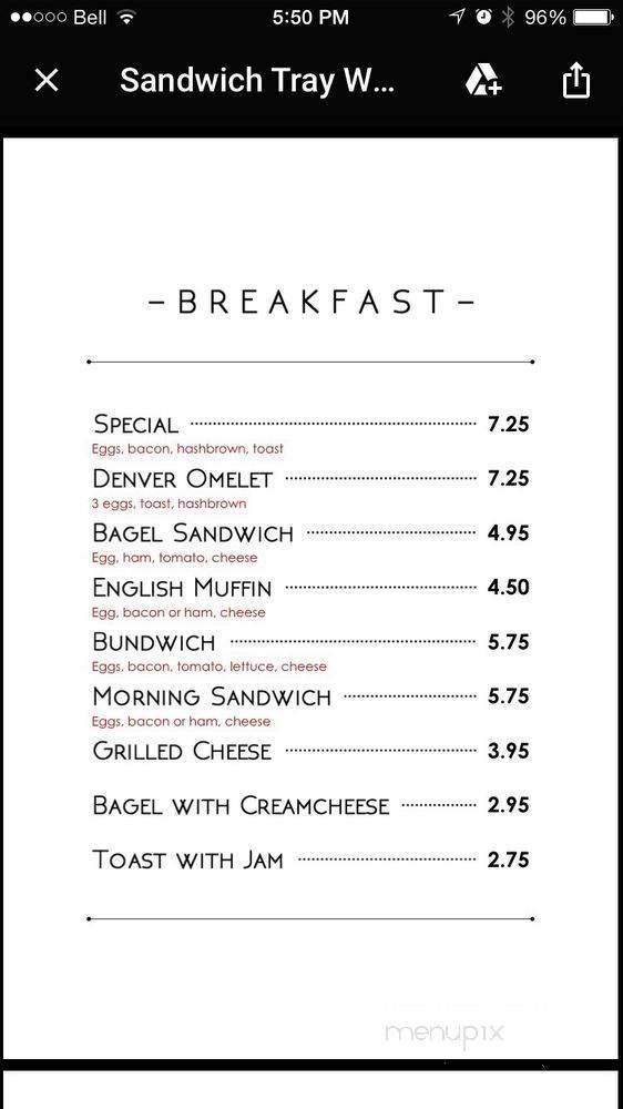 Sandwich Tray - Coquitlam, BC menu_pic