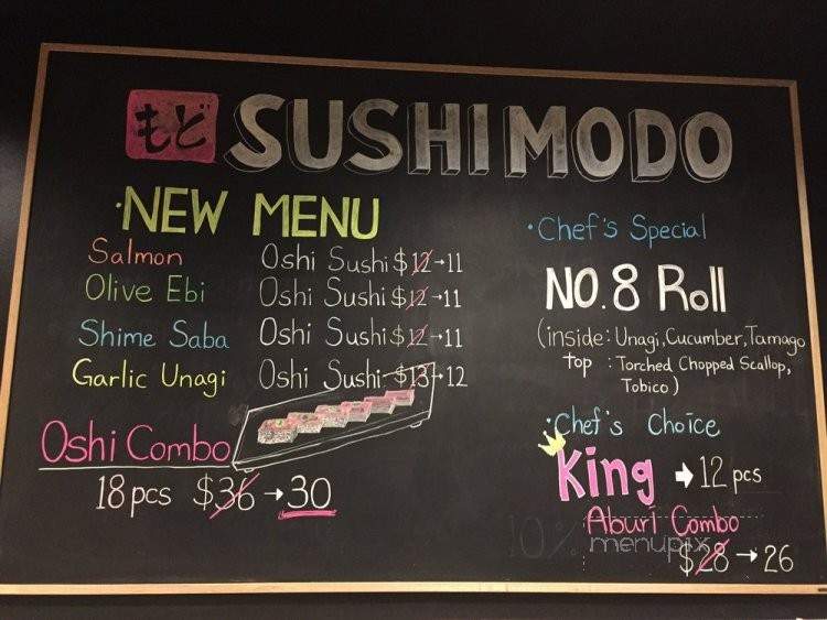 Sushi Modo - Burnaby, BC menu_pic